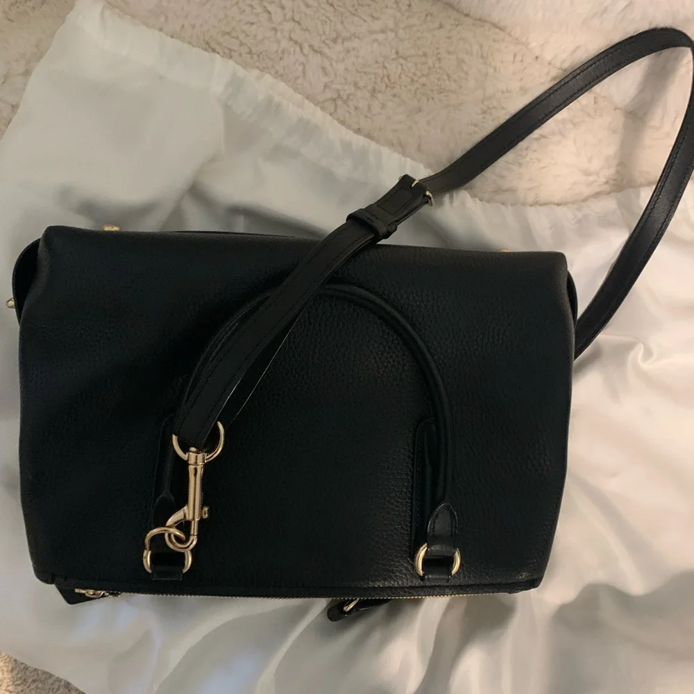 Coach Black Leather Satchel - Picture 3 of 6